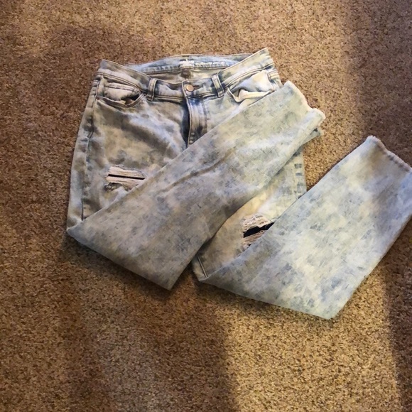 High waist destroyed jeans - Picture 3 of 7